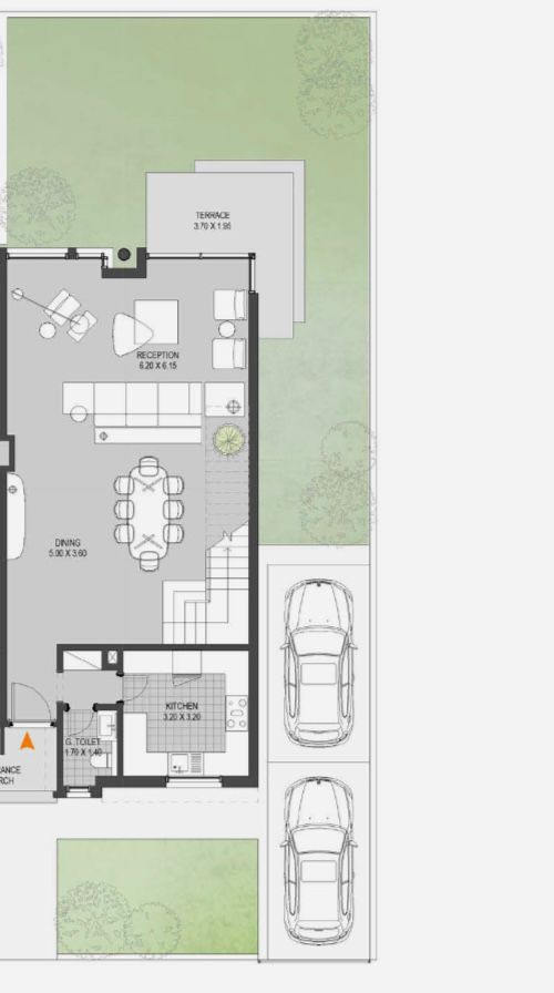Floor plan for townhouse at O West Orascom