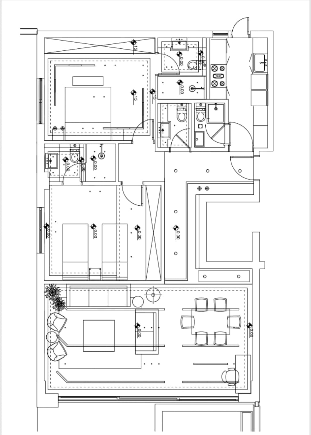 Floor plan for apartment at Lake View