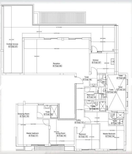 Floor plan for penthouse at HAPTown