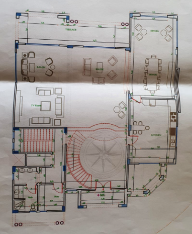 Floor plan for villa at El Patio 2