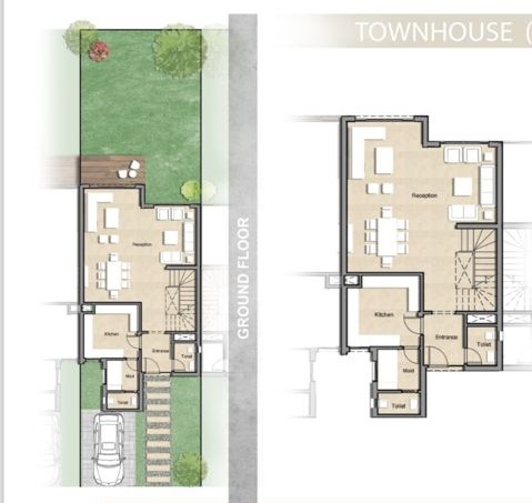 Floor plan for townhouse at Keeva