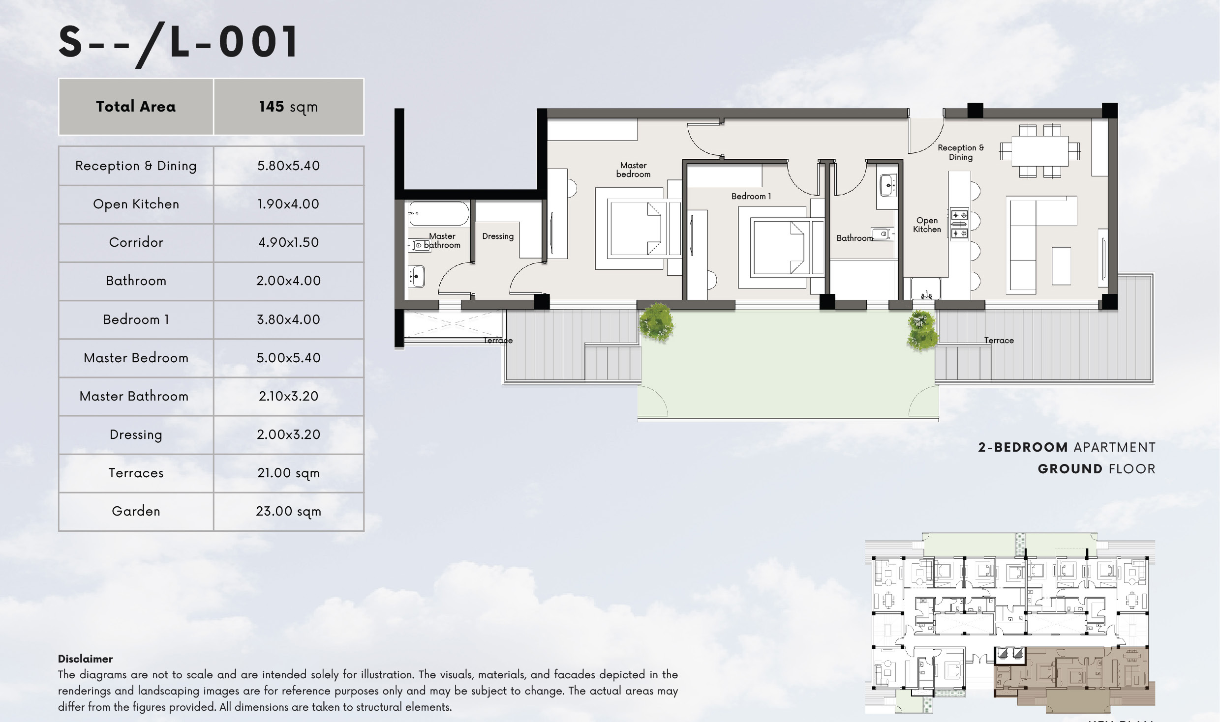 Floor plan for apartment at Kite