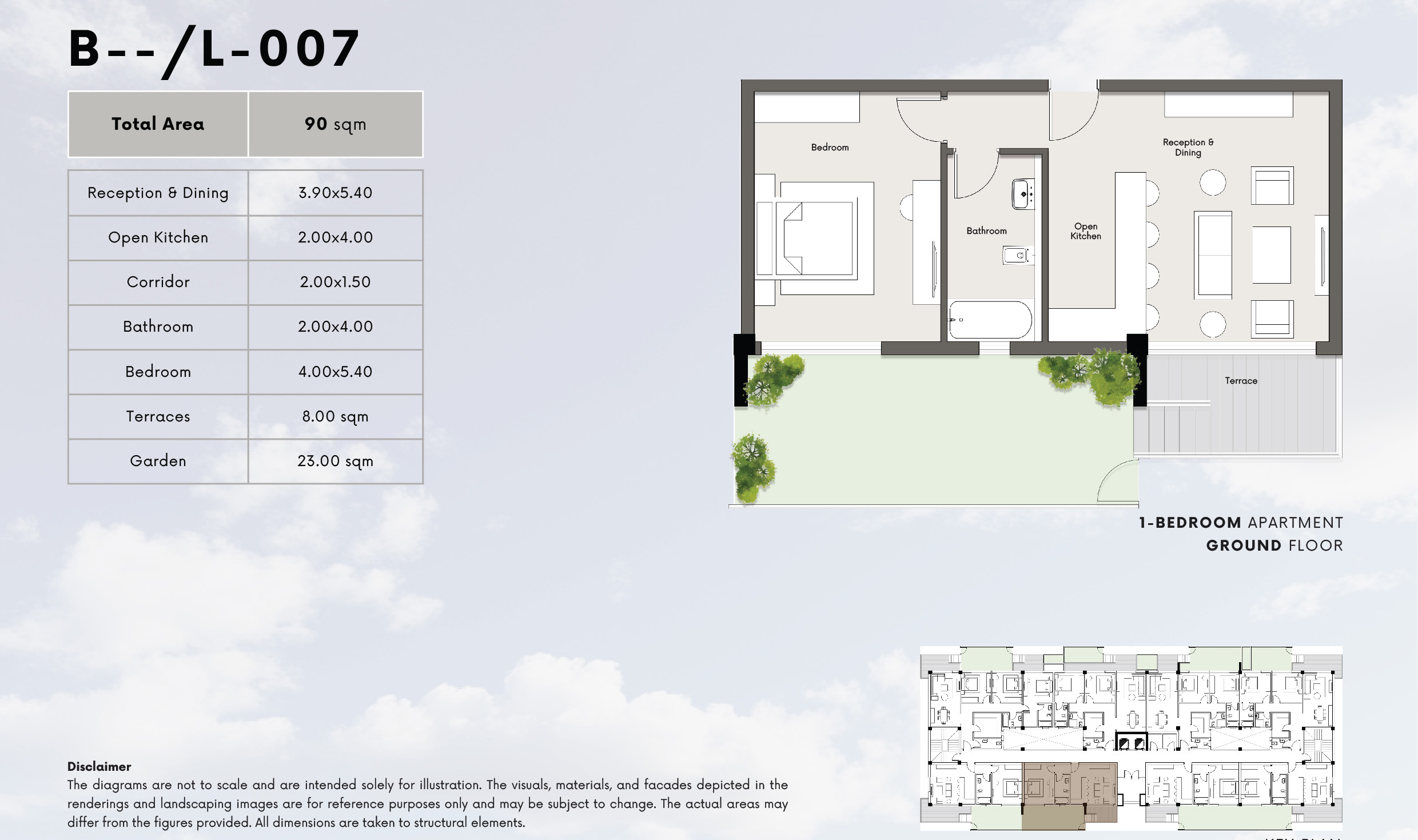 Floor plan for apartment at Kite
