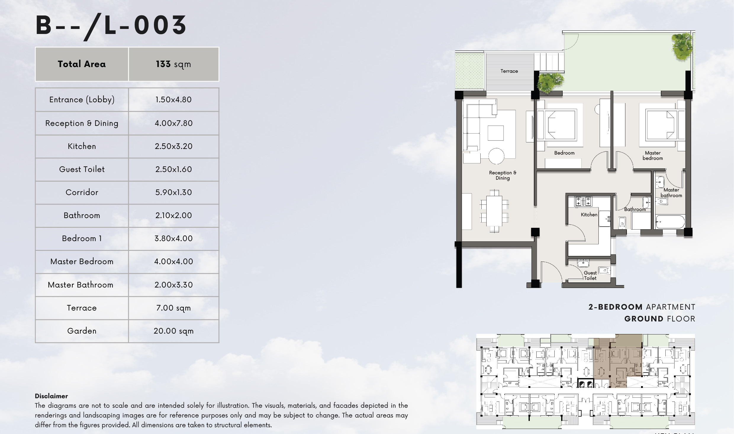 Floor plan for apartment at Kite