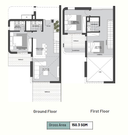 Floor plan for duplex at June