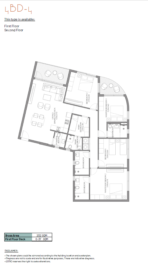 Floor plan for apartment at June