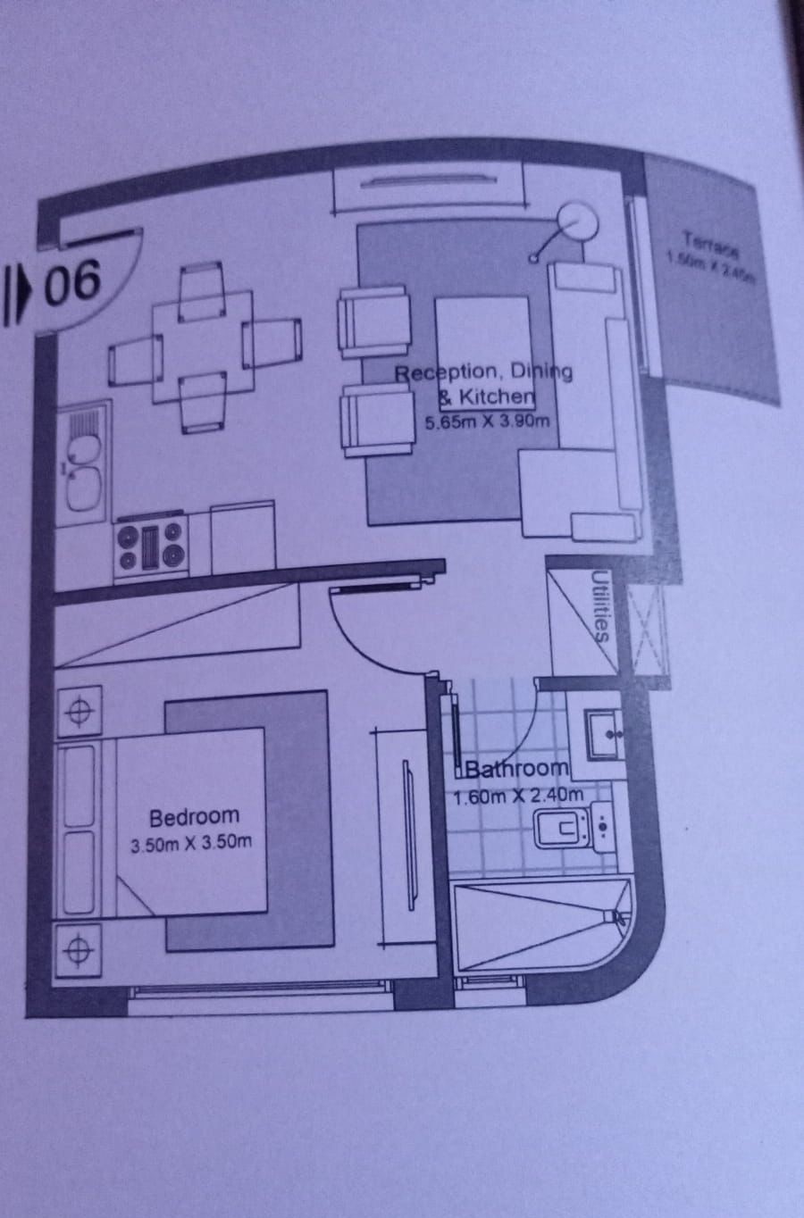 Floor plan for chalet at Koun
