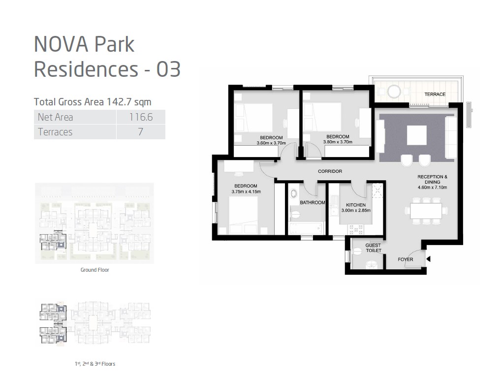 Floor plan for apartment at VYE SODIC