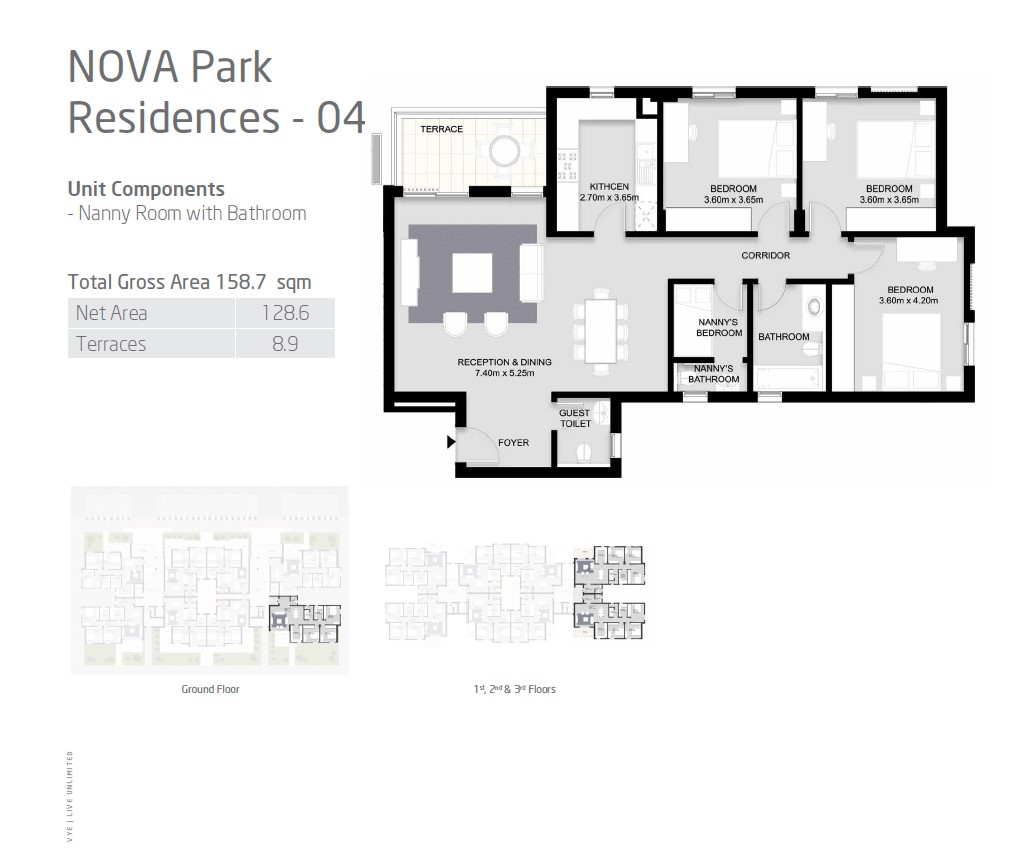 Floor plan for apartment at VYE SODIC