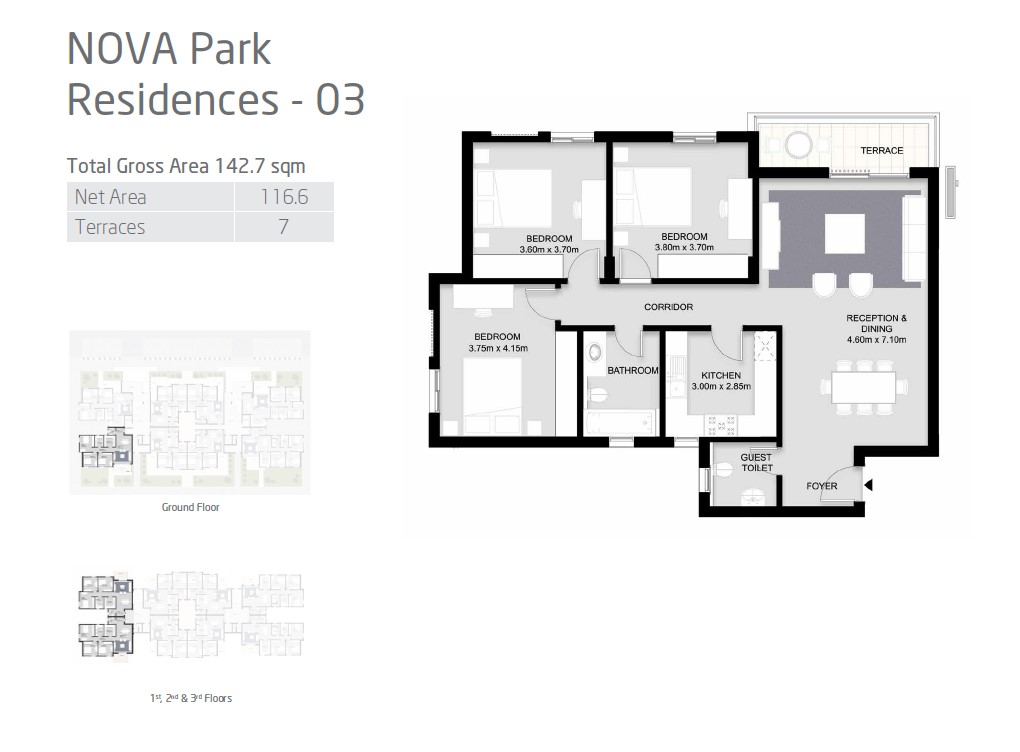 Floor plan for apartment at VYE SODIC