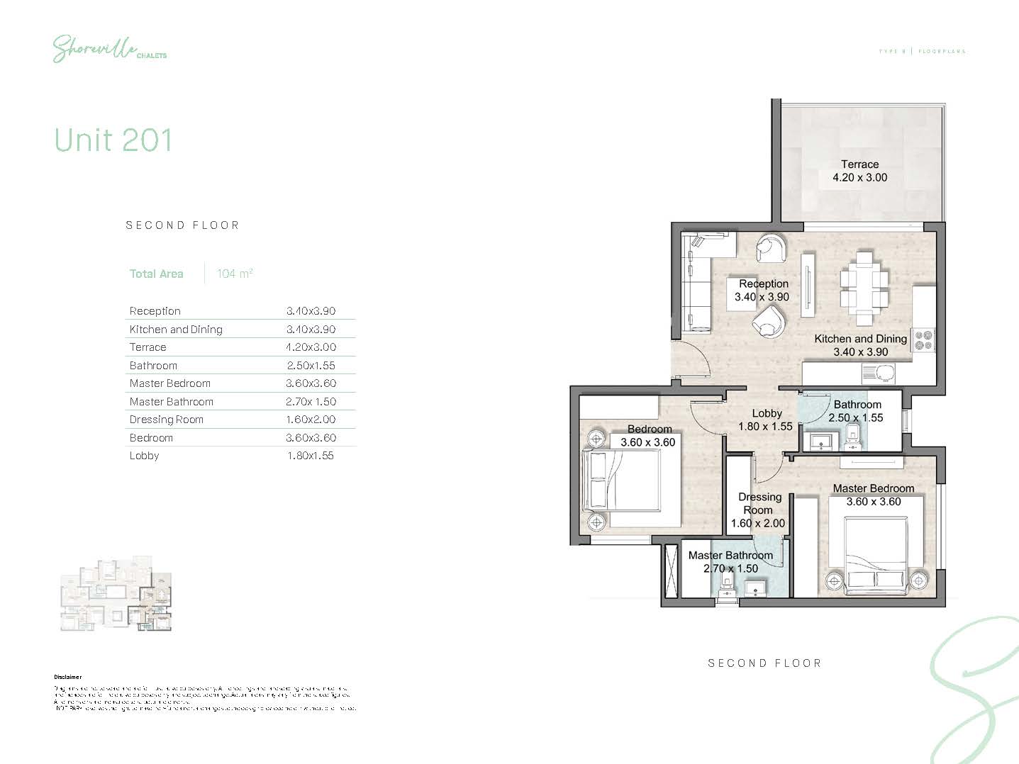 Floor plan for chalet at Hyde Park North - Seashore