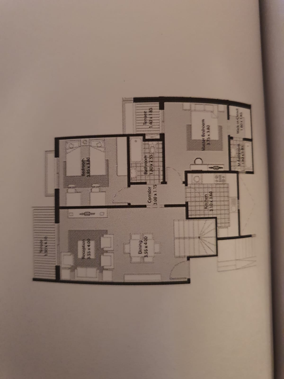 Floor plan for penthouse at Beta Greens