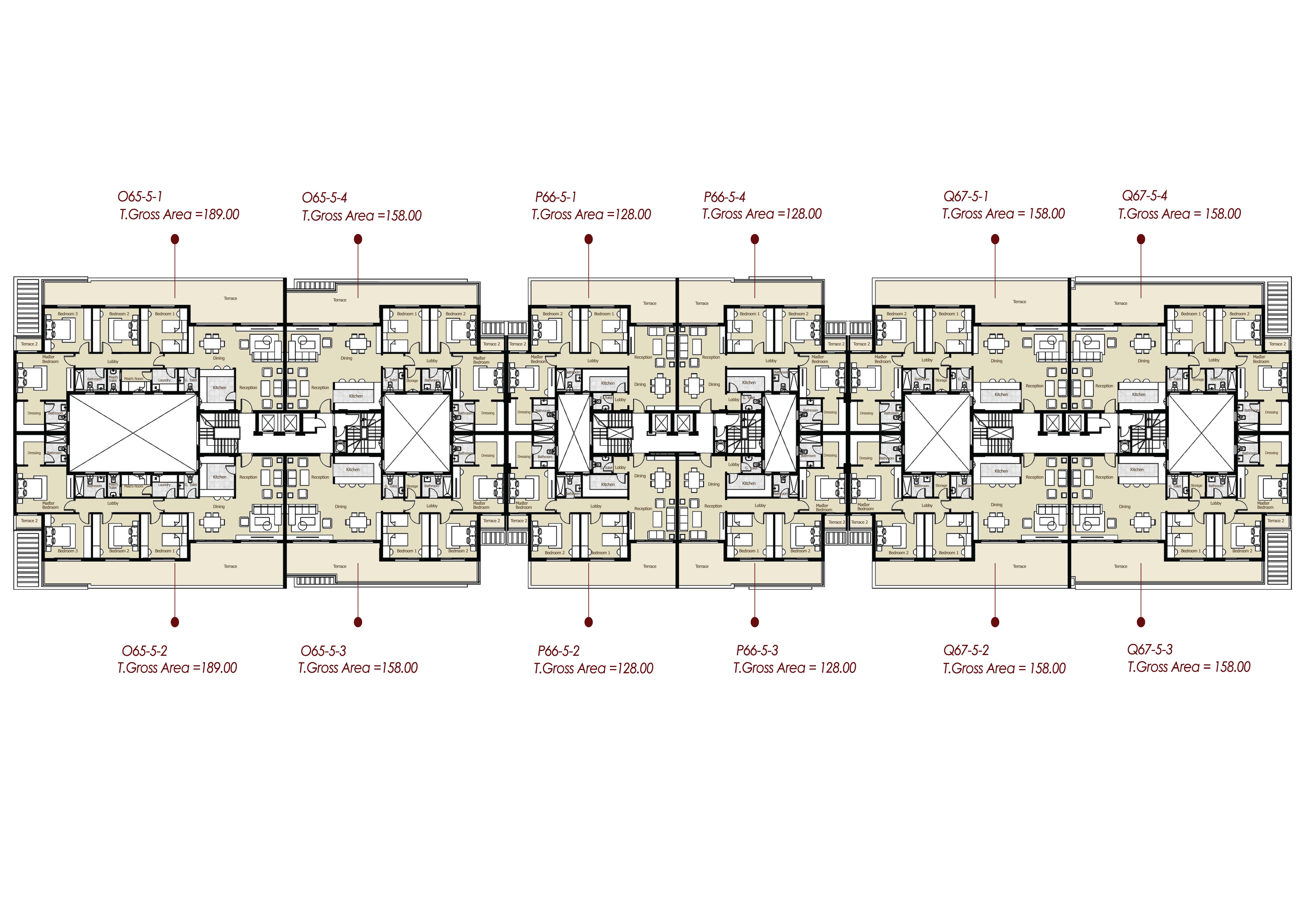 Floor plan for apartment at Azad Views