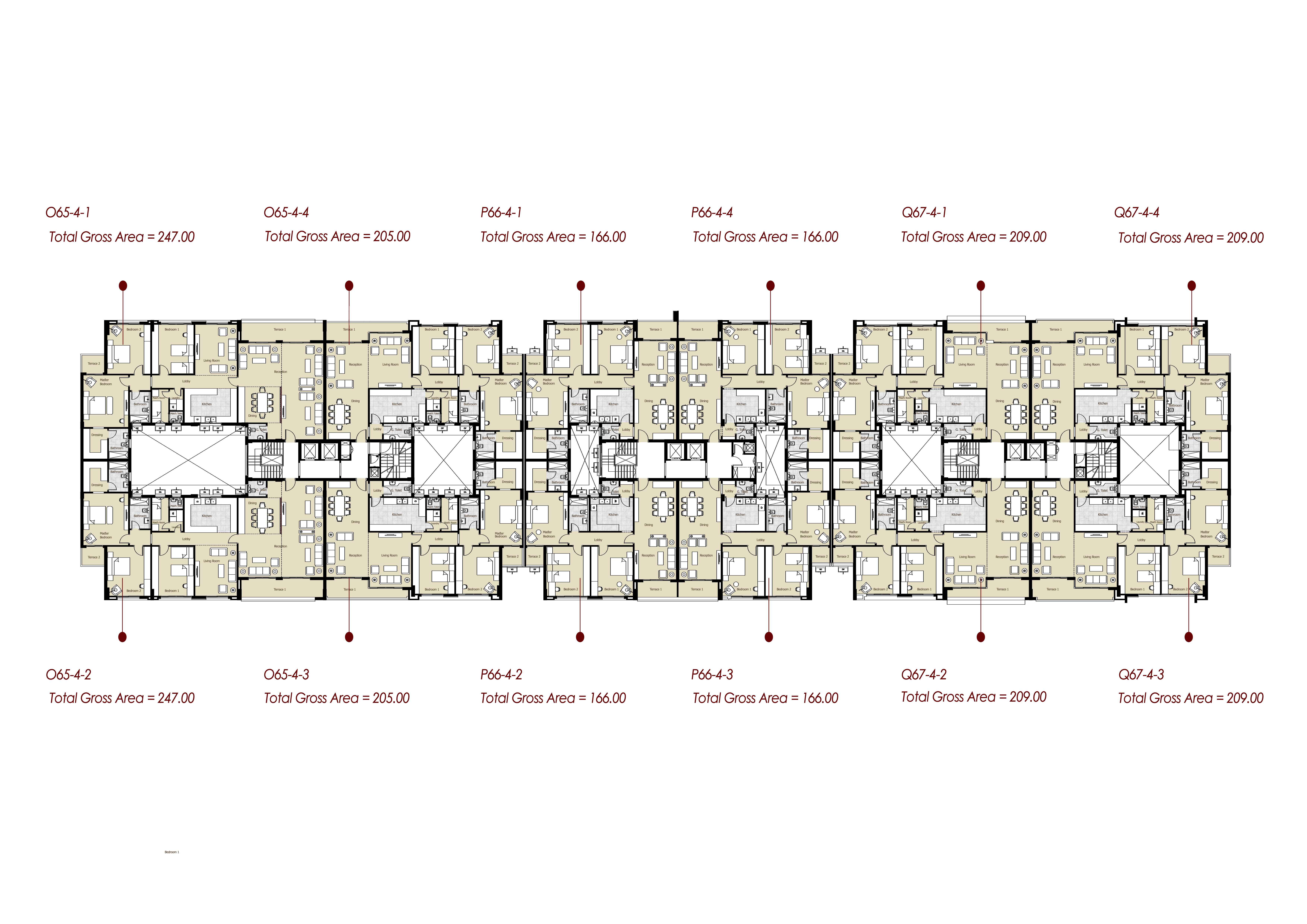 Floor plan for apartment at Azad Views