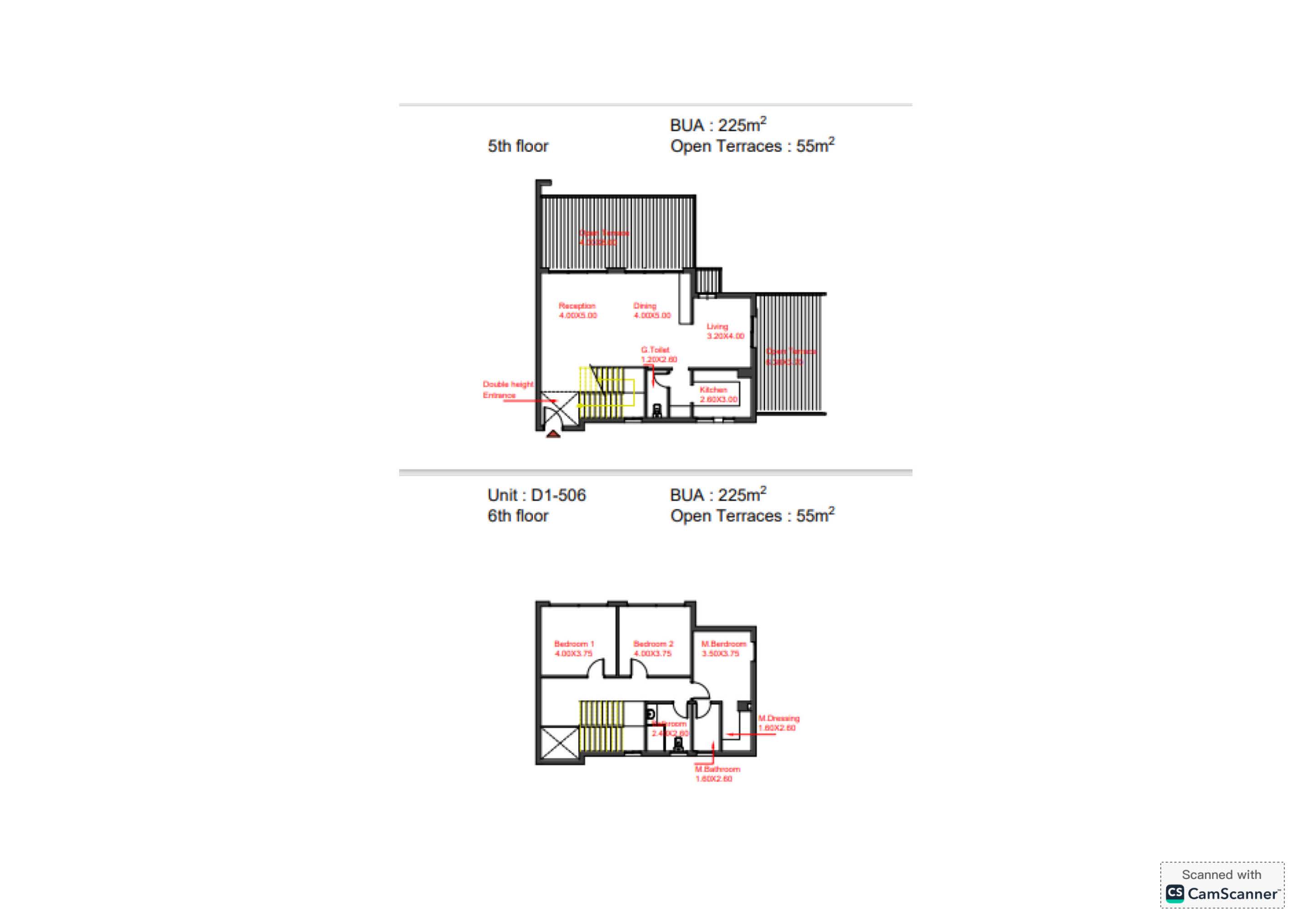 Floor plan for duplex at Avelin