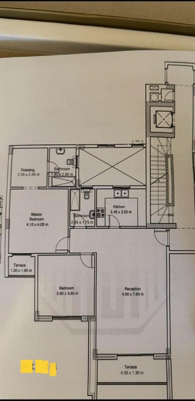 Floor plan for apartment at Fifth Square Al Marasem