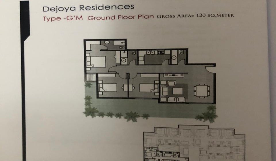 Floor plan for apartment at Dejoya Residence