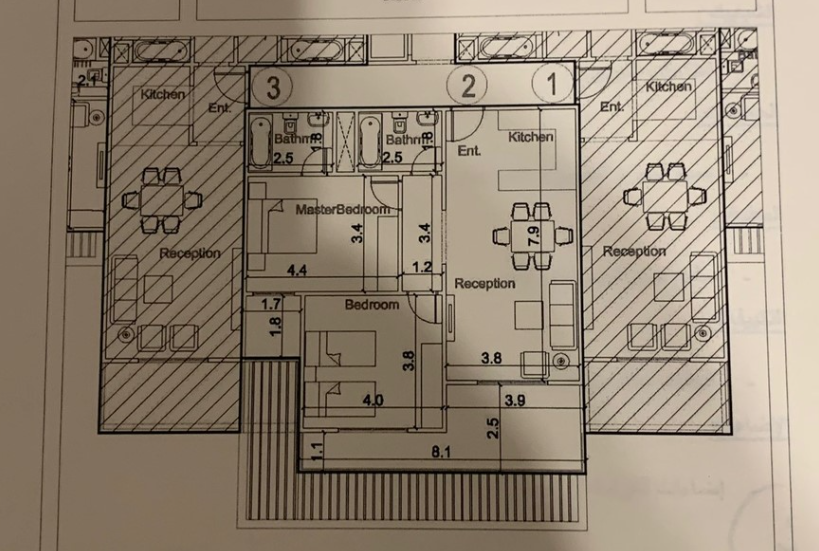 Floor plan for chalet at Azha
