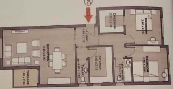 Floor plan for apartment at Taj City