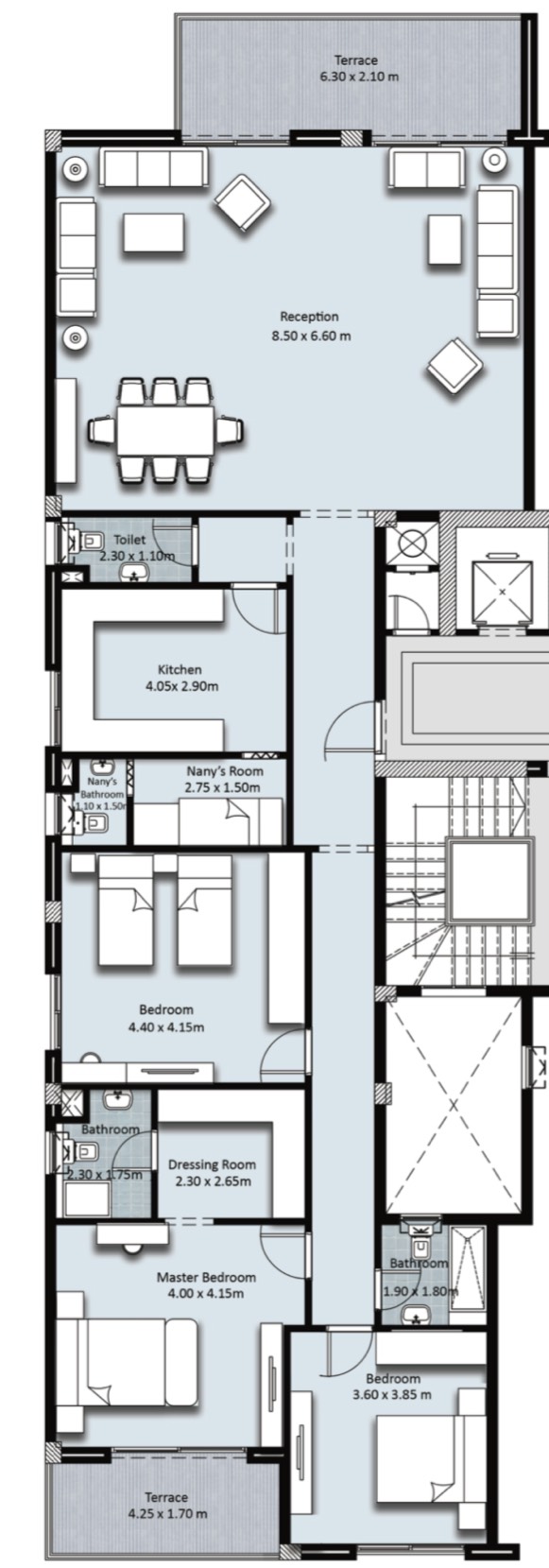 Floor plan for apartment at Fifth Square Al Marasem