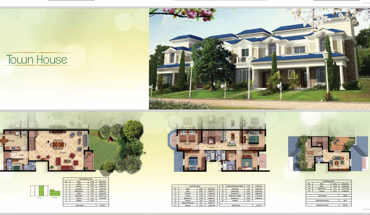 Floor plan for townhouse at Mountain View October Park