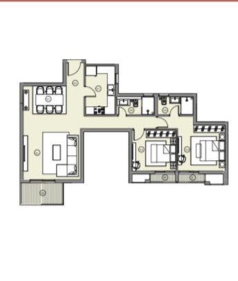 Floor plan for apartment at HAPTown