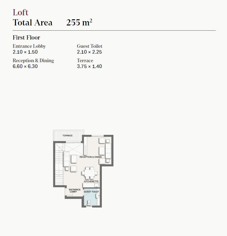 Floor plan for duplex at Telal East