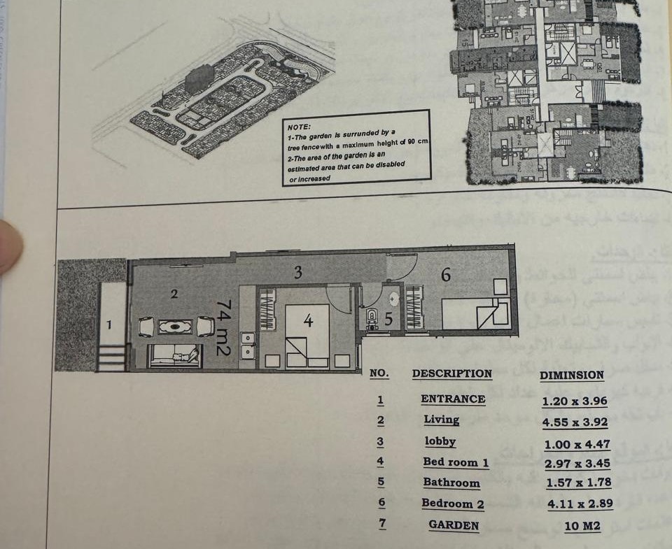 Floor plan for apartment at Valencia Valley