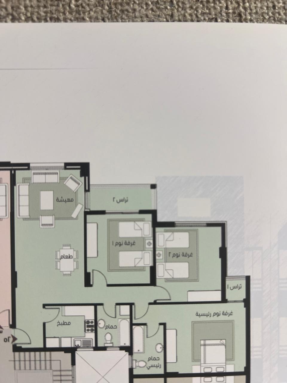 Floor plan for apartment at Madinaty