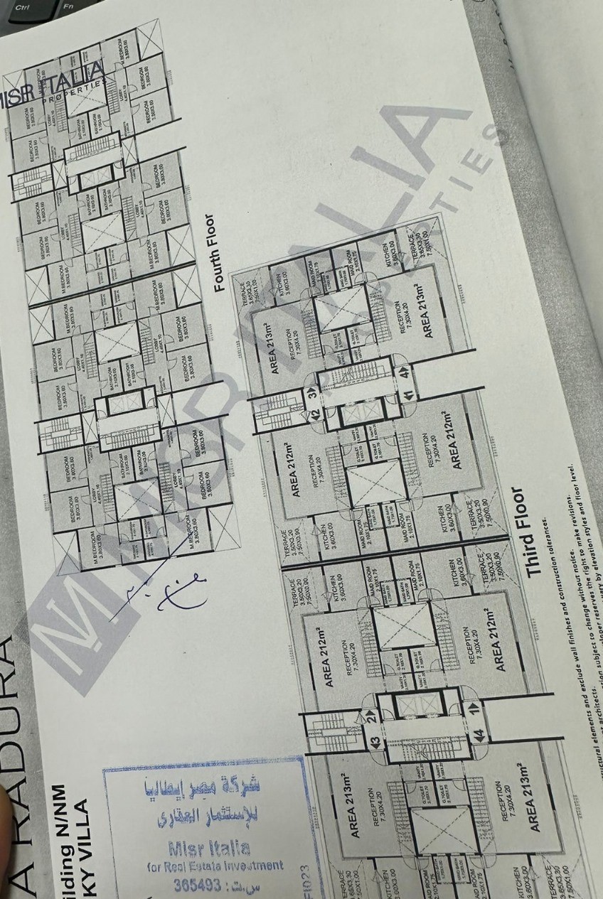 Floor plan for duplex at Il Bosco City