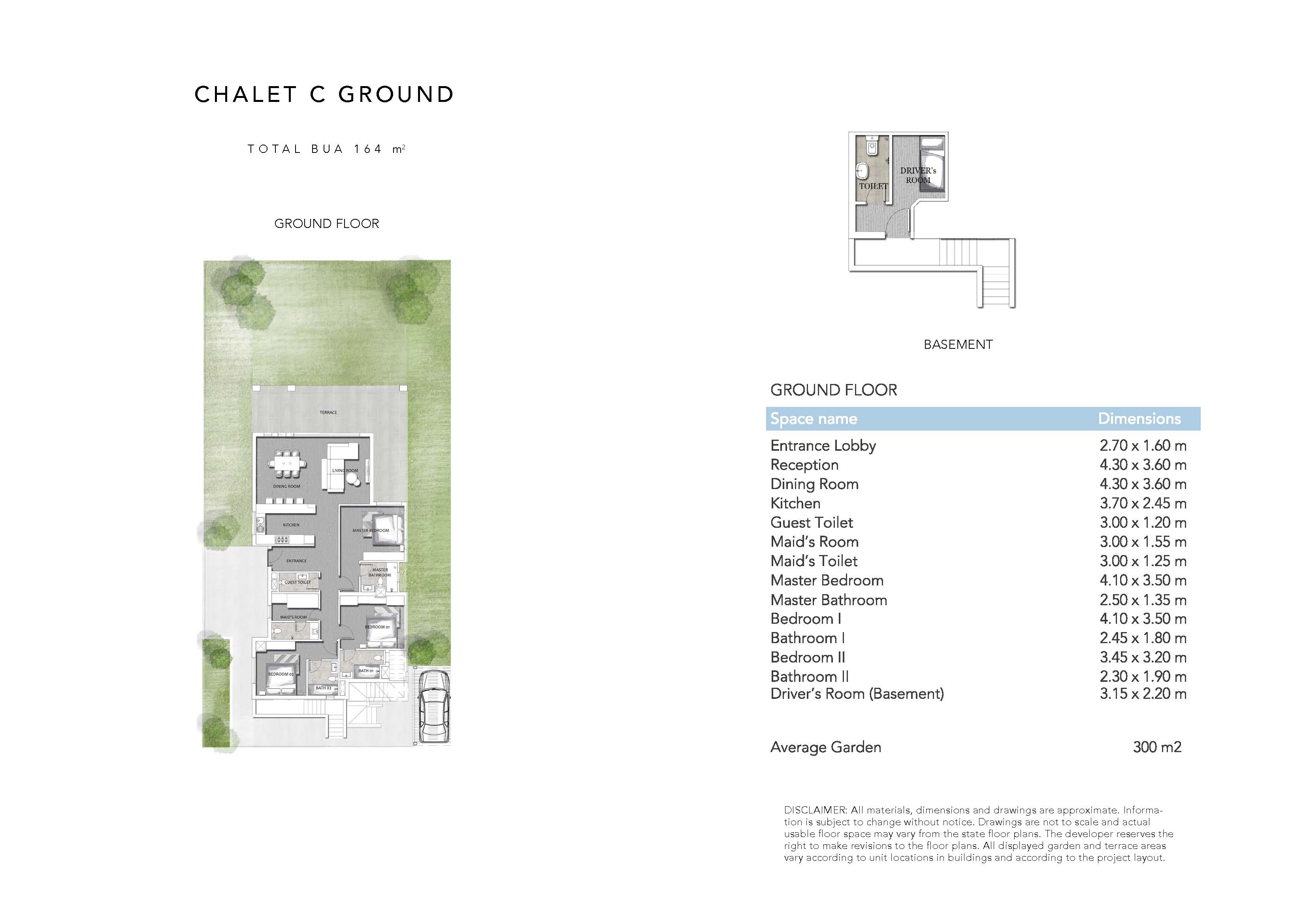 Floor plan for chalet at Jefaira