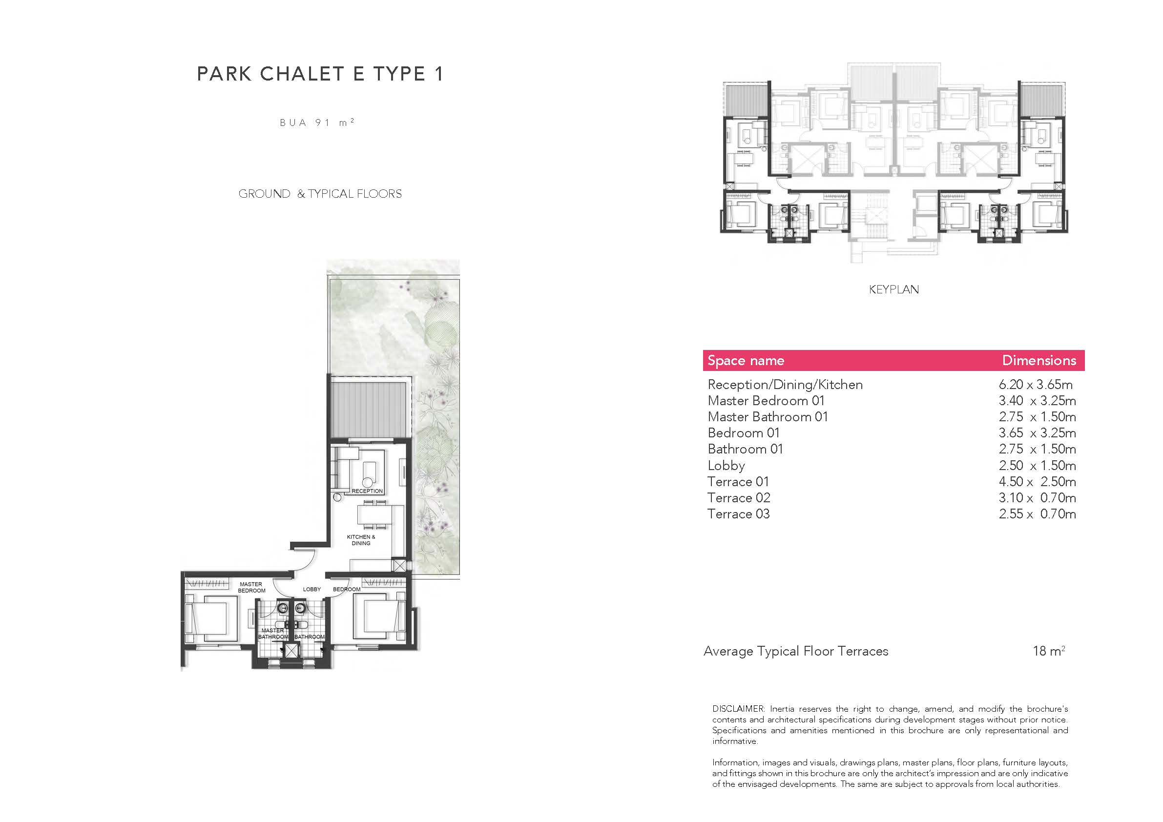 Floor plan for chalet at Jefaira