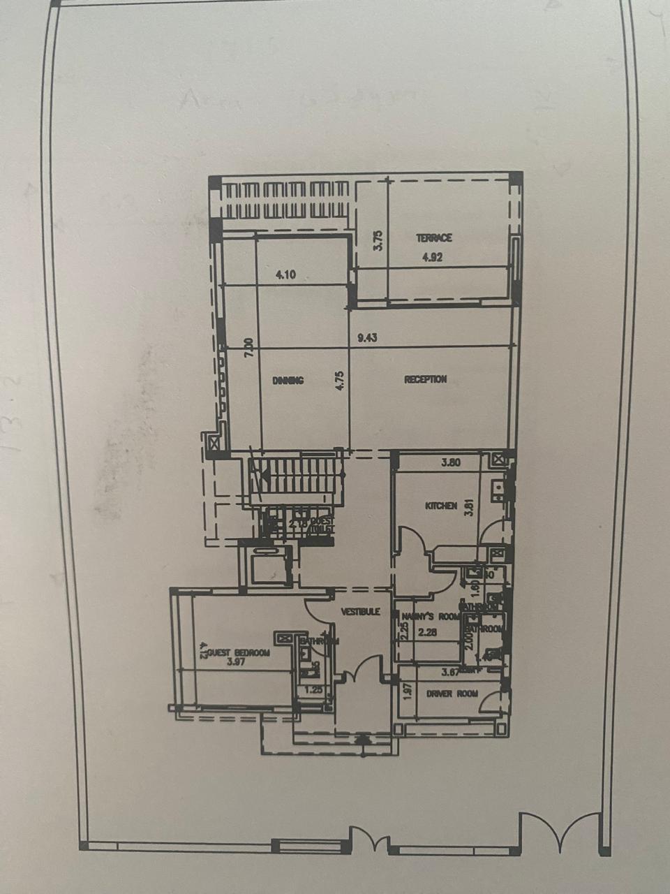 Floor plan for villa at Palm Hills New Cairo