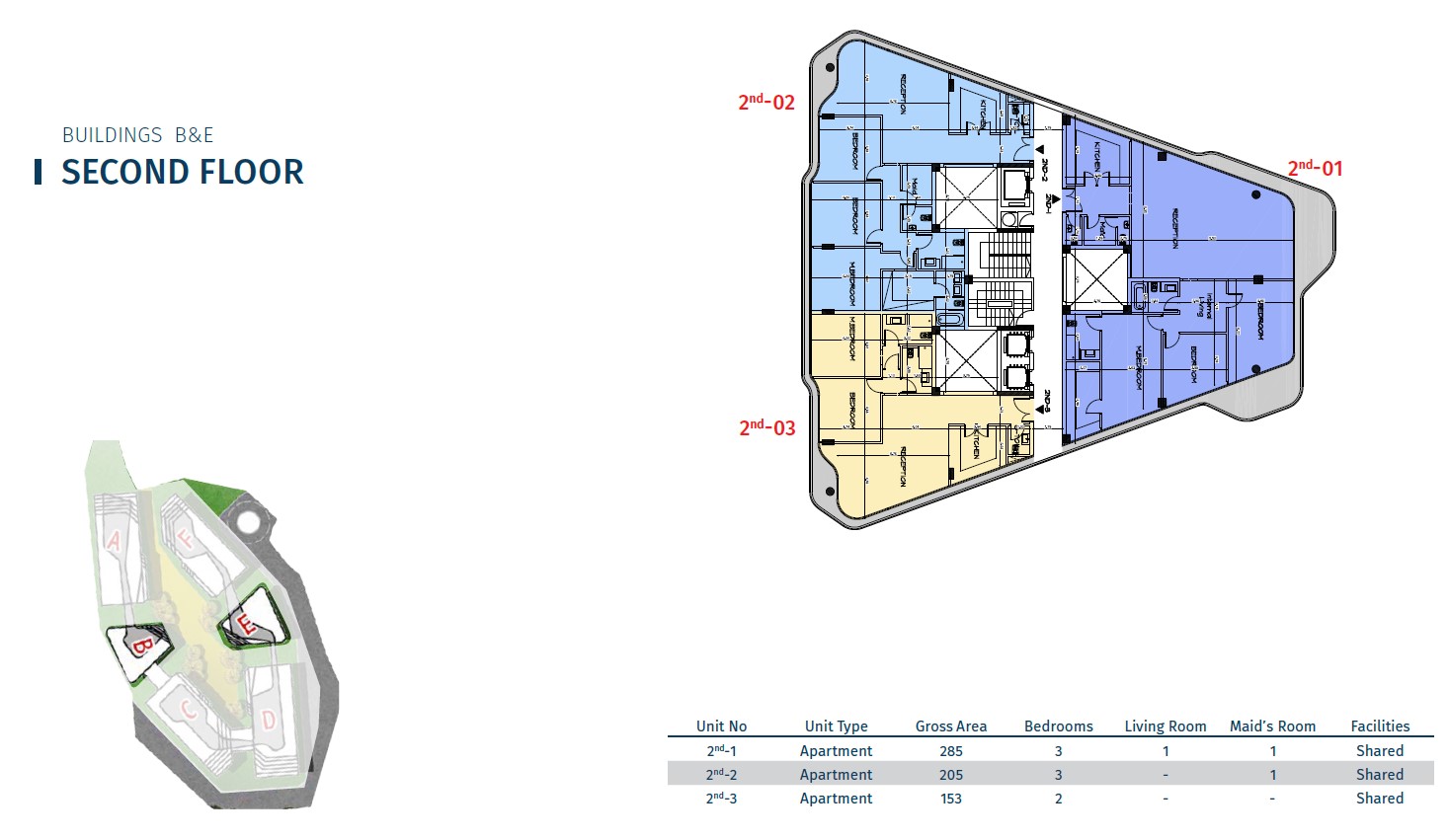 Floor plan for apartment at Bloomfields
