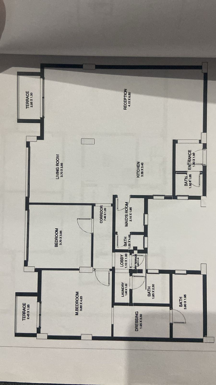 Floor plan for apartment at The Loft