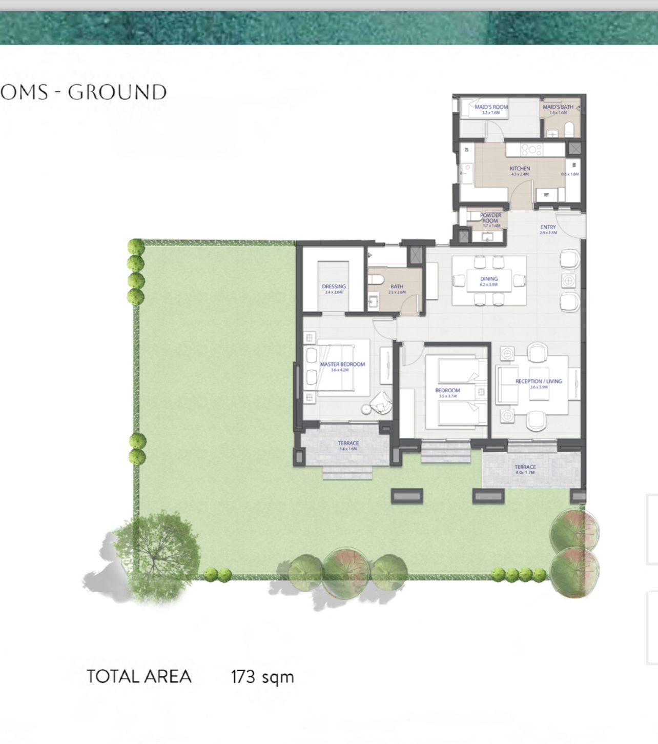 Floor plan for apartment at City Gate