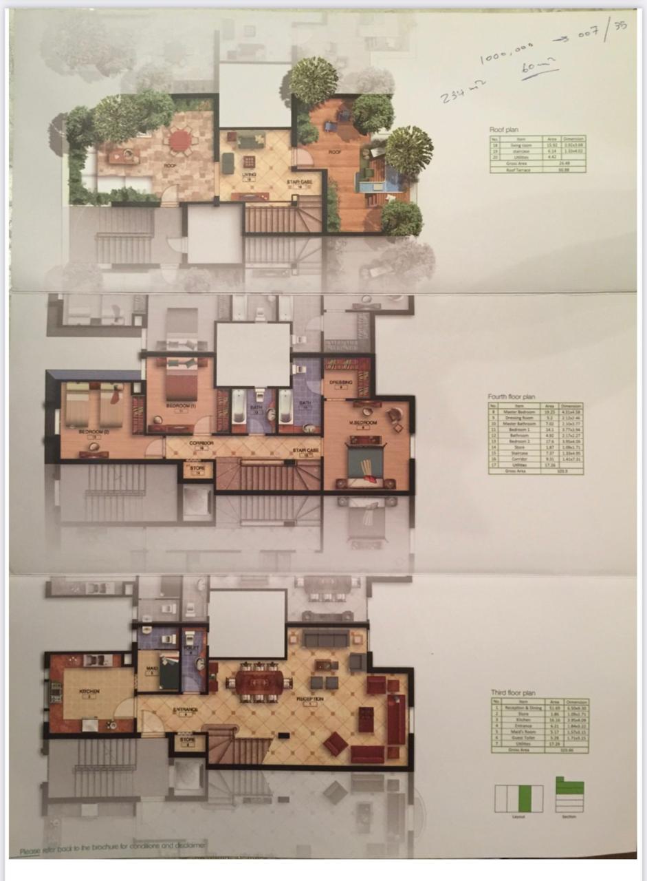 Floor plan for penthouse at Mountain View Hyde Park