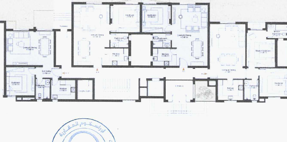 Floor plan for apartment at O West Orascom