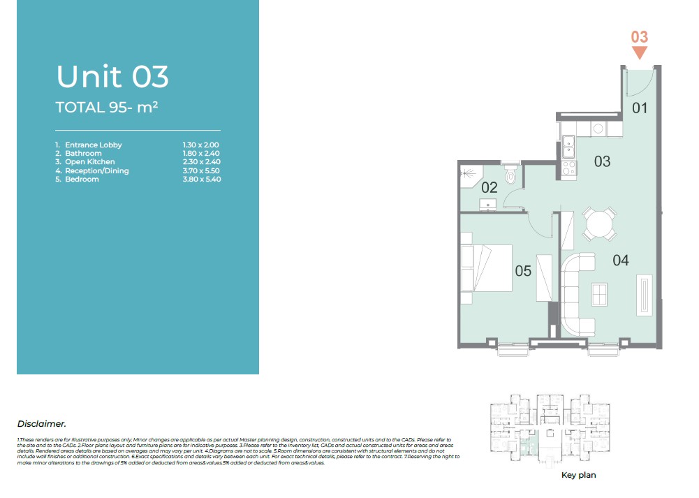Floor plan for apartment at Il Latini City Edge