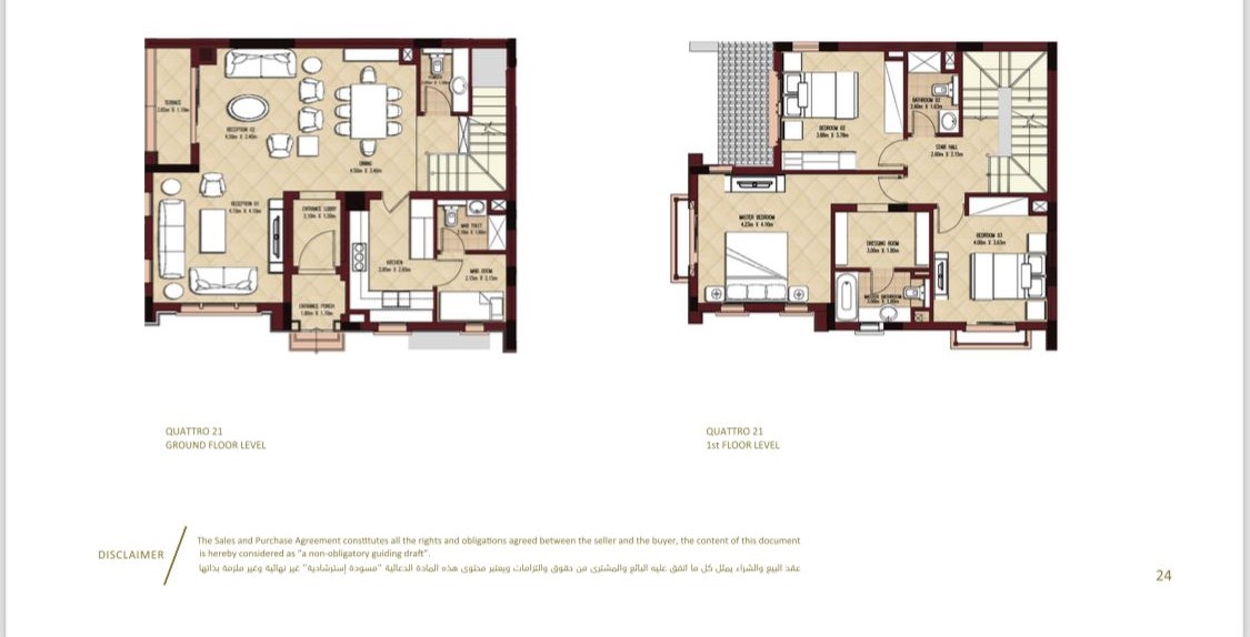 Floor plan for villa at City Gate