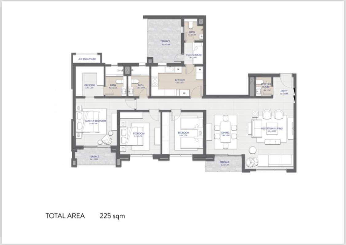 Floor plan for apartment at City Gate
