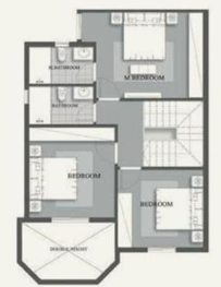 Floor plan for duplex at Mountain View iCity October