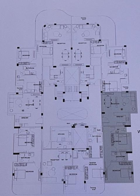Floor plan for apartment at White Residence