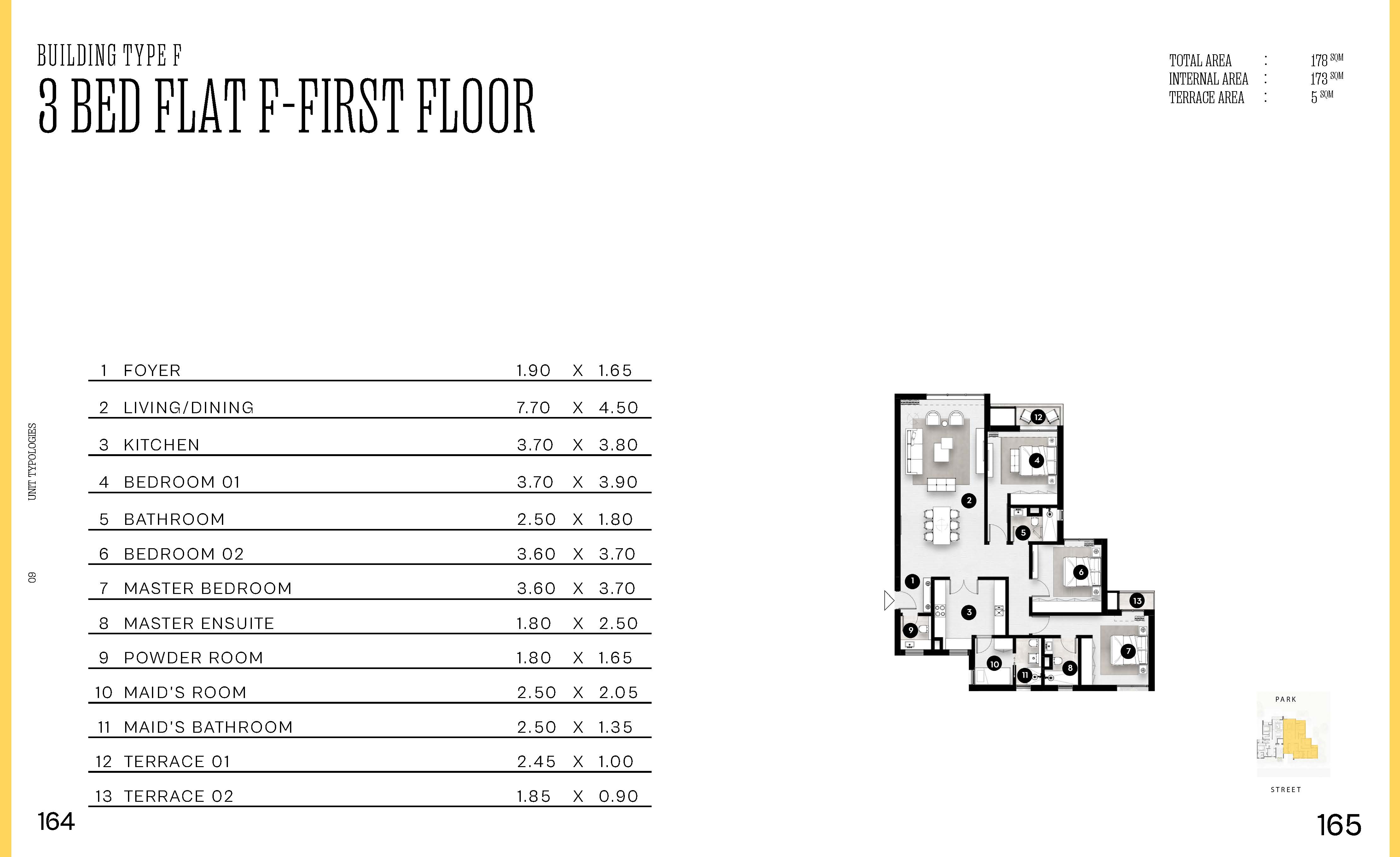 Floor plan for apartment at Solana