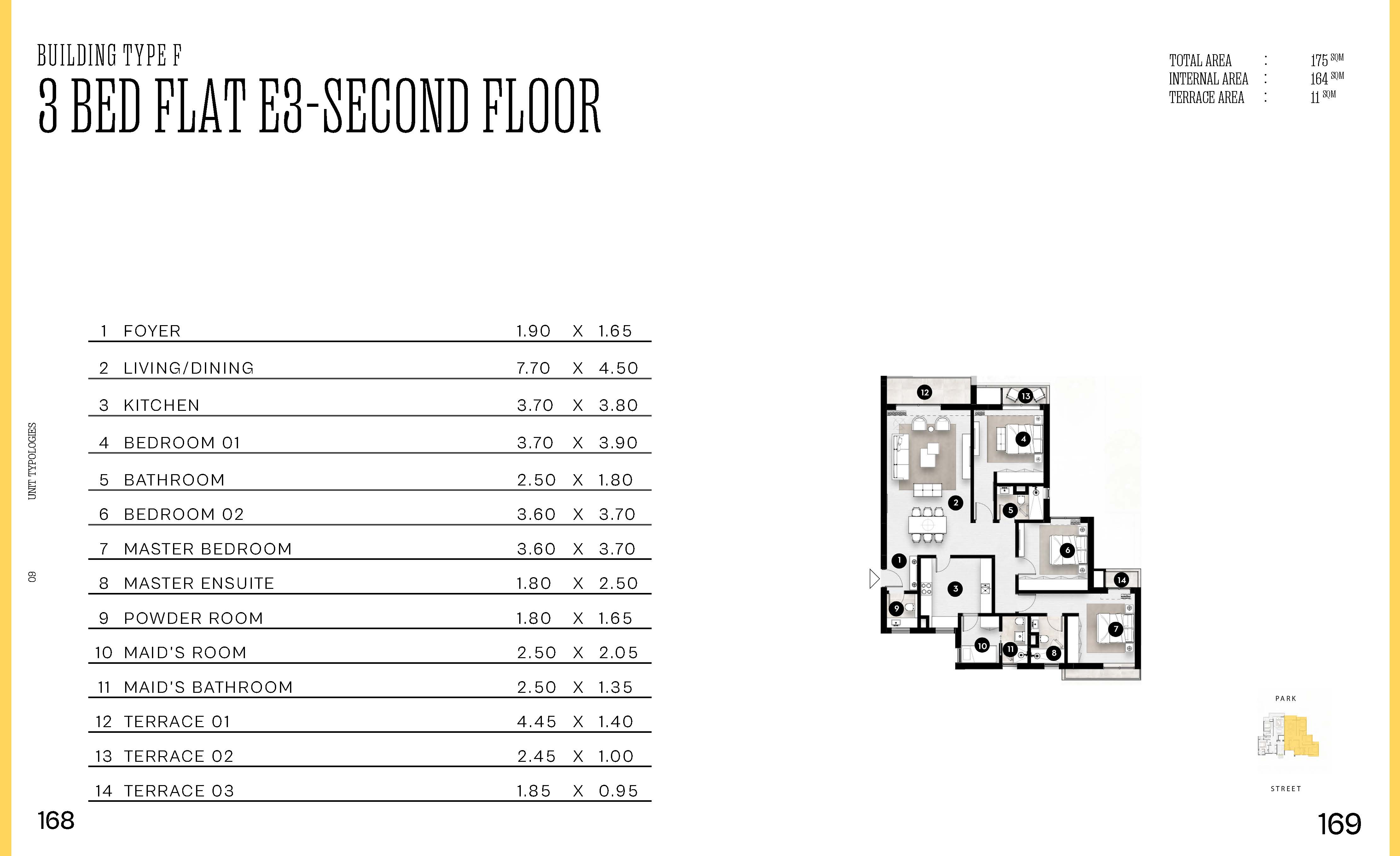 Floor plan for apartment at Solana