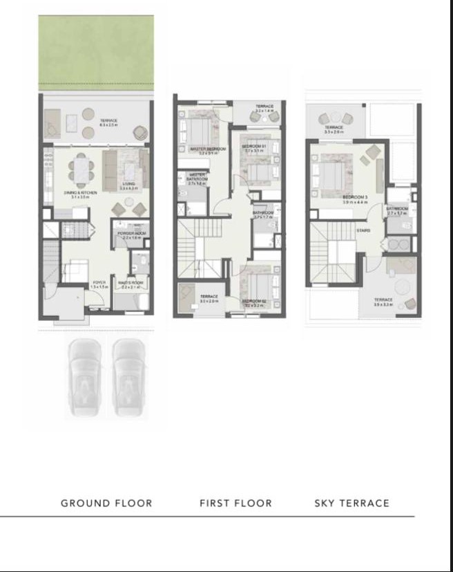 Floor plan for townhouse at Soul