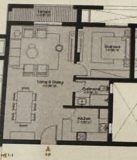 Floor plan for apartment at O West Orascom