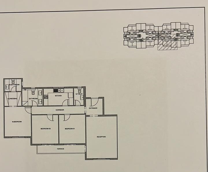 Floor plan for apartment at Mountain View ICity New Cairo