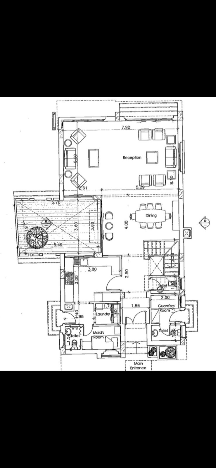 Floor plan for villa at JEDAR