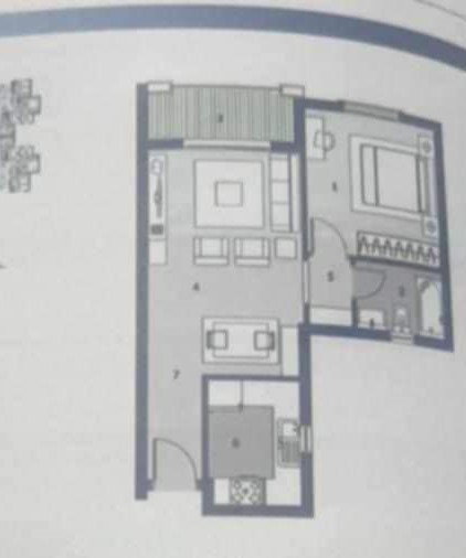 Floor plan for studio at Nyoum October